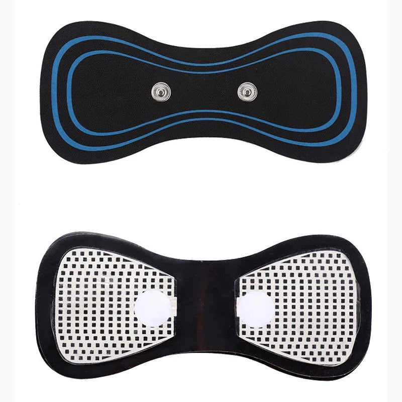 Mini Cervical Massager Electronic Pulse Back Massage Patch For Muscle Pain Relief Digital Display Adjustment