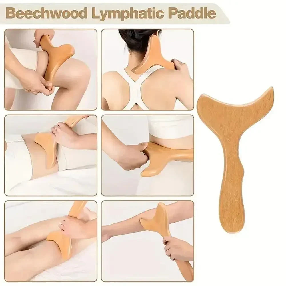 Massage Tool Wood Massager Body Sculpting Tools,Used to relieve muscle relaxation,Gua Sha,Muscle Release Tool