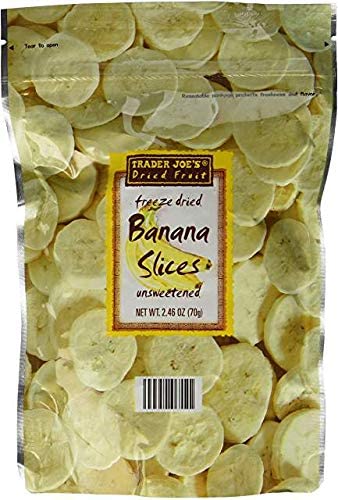 Trader Joe's Freeze Dried Banana Slices 2.46 oz (Pack of 3)