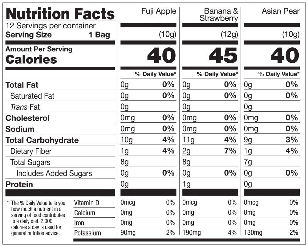 Brothers-ALL-Natural Fruit Crisps, Variety Pack, 4.44 Ounce Bag, 12 Count (Pack of 2)