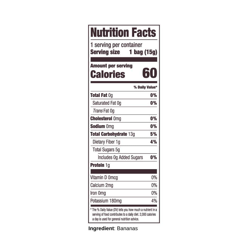 Crispy Green Freeze-Dried Fruit, Single-Serve, Banana, 0.53 Ounce (Pack of 12)