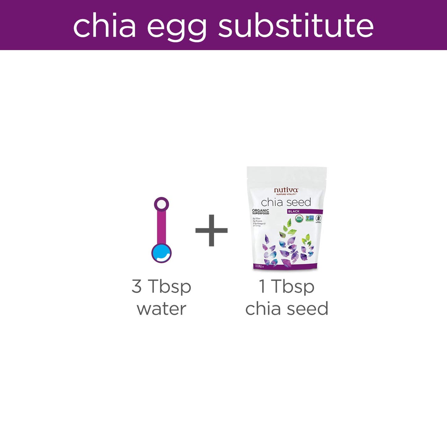 Nutiva Organic Premium Raw Black Chia Seeds, 32 Oz, USDA Organic, Non-GMO, Whole 30 Approved, Vegan, Gluten-Free & Keto, Nutrient-Dense Seeds with 3g Protein & 5g Fiber for Salads, Yogurt & Smoothies
