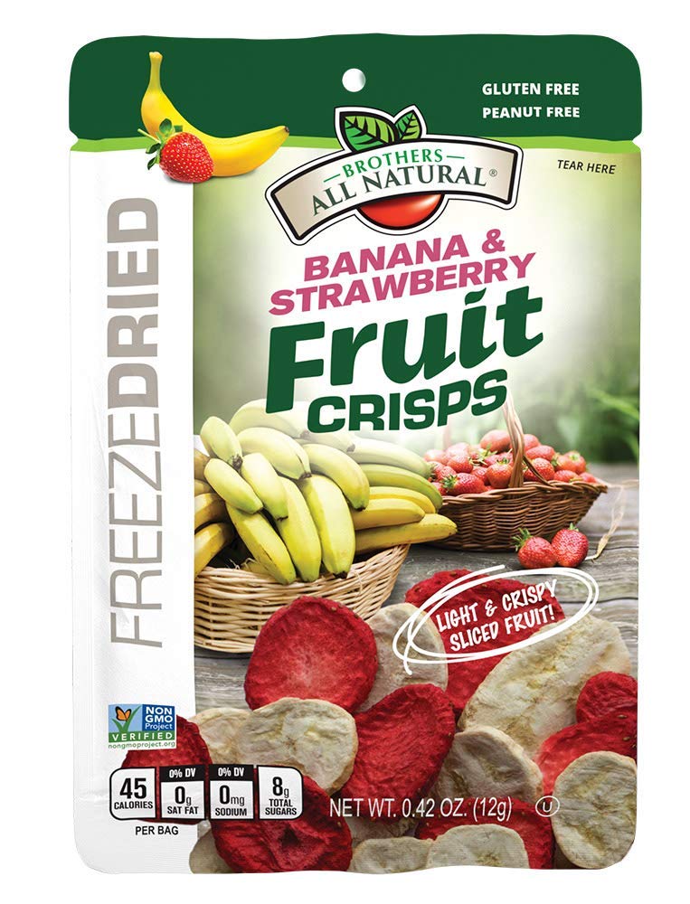 Brothers-ALL-Natural Fruit Crisps, Variety Pack, 4.44 Ounce Bag, 12 Count (Pack of 2)