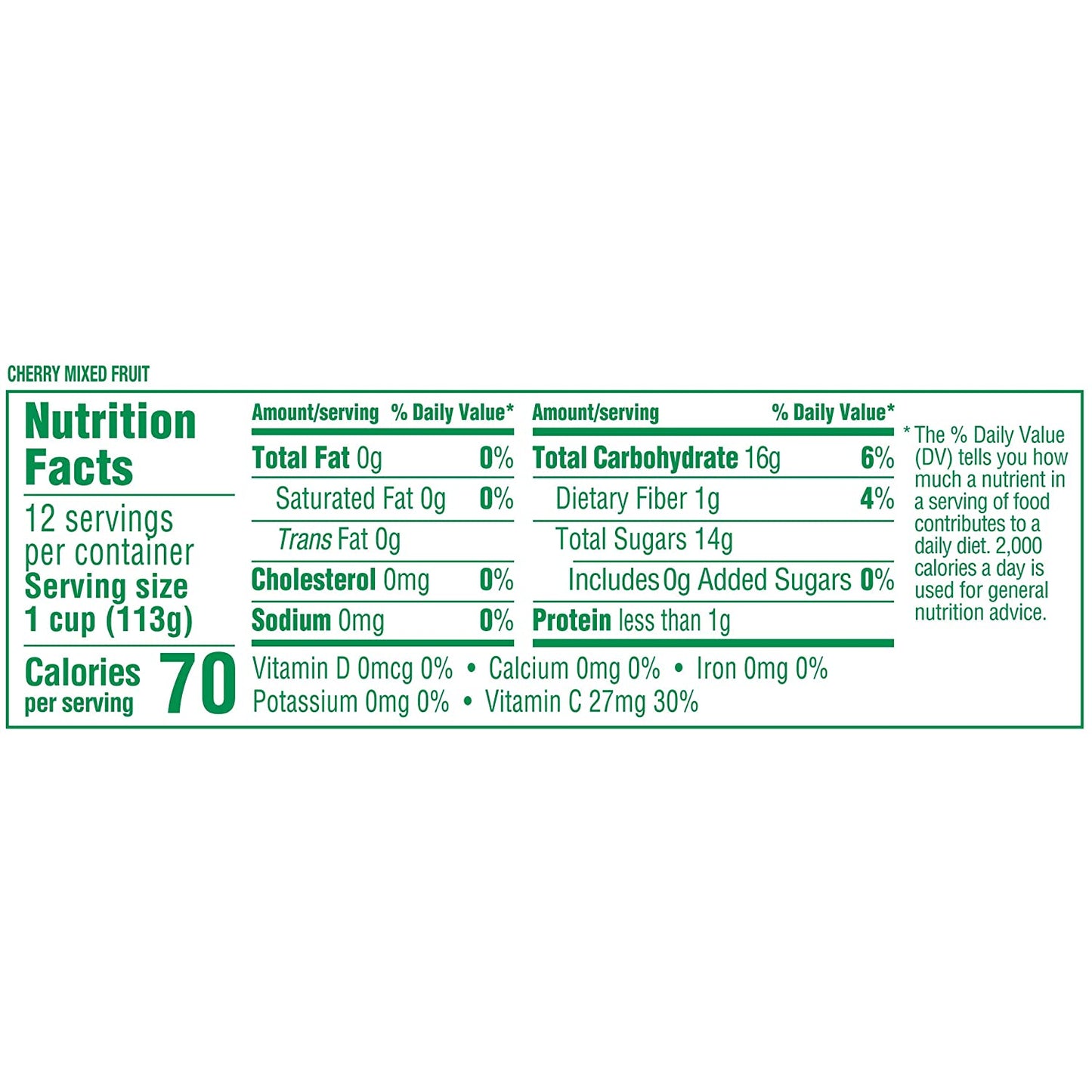 Dole Fruit Bowls Cherry Mixed Fruit in 100% Juice, Gluten Free Healthy Snack, 4 Oz, 12 Total Cups