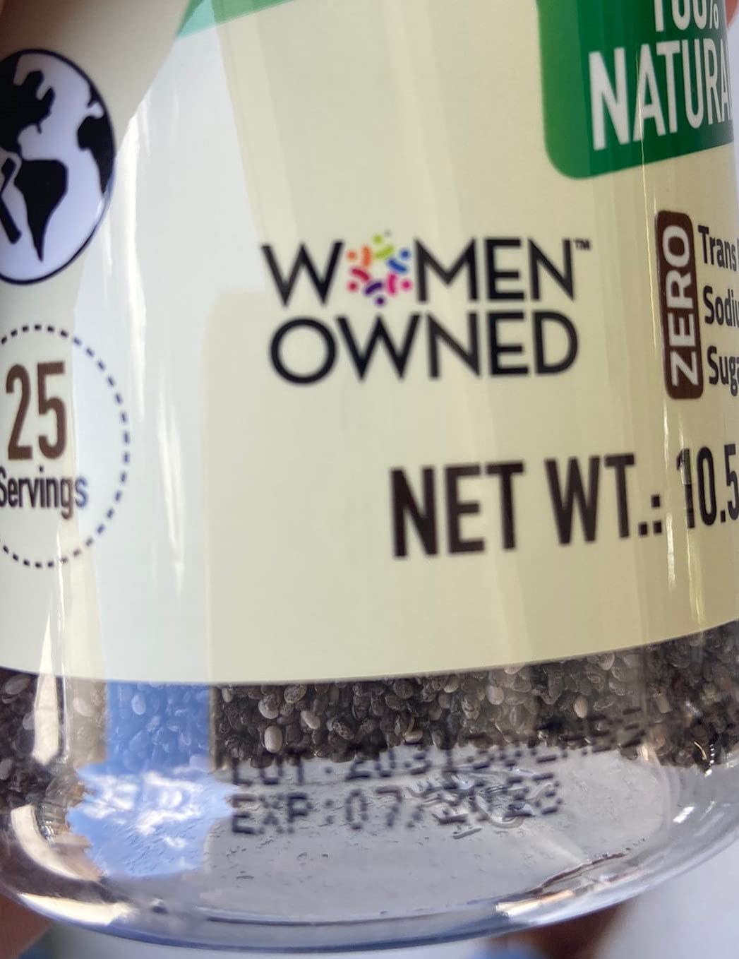 Organic Chia Seeds Whole Foods - Raw Black Seed for Weight Loss | Natural Source of Omega 3 and Antioxidants Ground Superfood | Non GMO Gluten Free, Vegan and Keto Friendly (10.5 Ounces)
