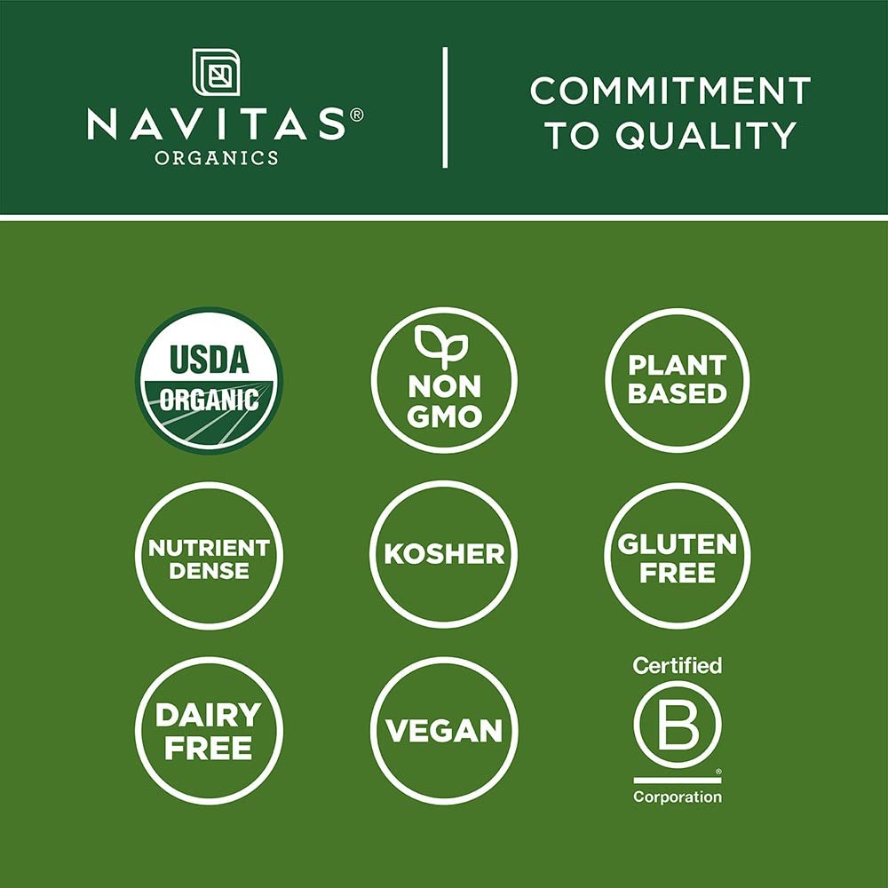 Navitas Organics Chia Seeds, 8 oz. Bag, 19 Servings — Organic, Non-GMO, Gluten-Free