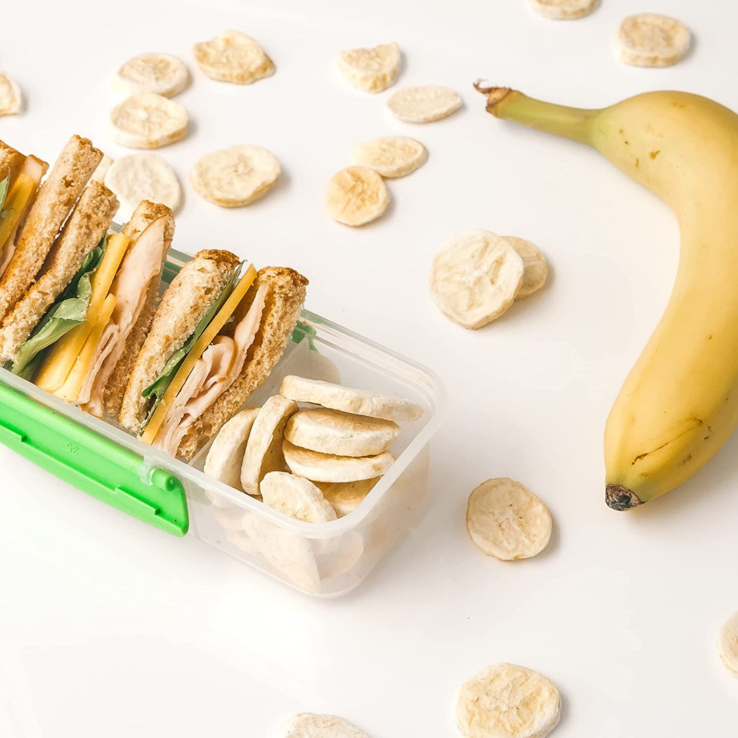Mountain Fresh Food Freeze Dried Banana Chips | All Natural Healthy Dried Fruit Snacks | Crispy Banana Slices | Large Resealable Bag | 9.6 Ounces