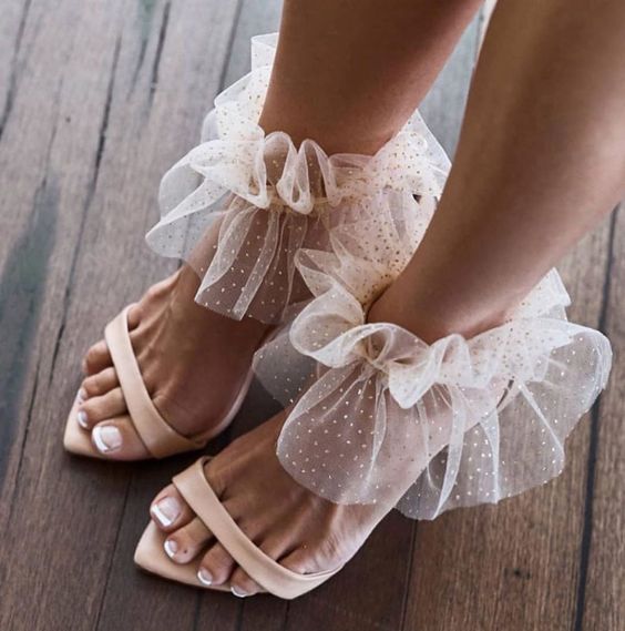 Women Wedding Sandals Shoes Pointed Toe Sandals Gladiator Shoes Thin High Heel Elegant Bride Shoe Plus Size 45 46